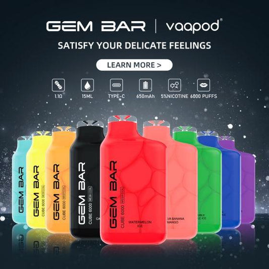 Vaapod Gem Bar Cube 6000 - 6,000 Hits