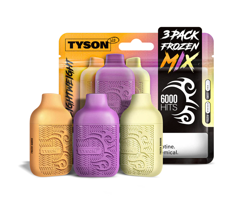 Tyson 2.0 VIP MIX (3 Pack) - 6,000 Hits (2,000 Hits por dispositivo)