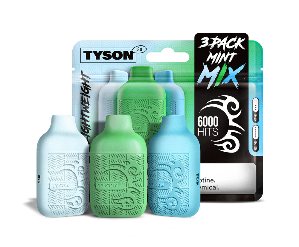 Tyson 2.0 VIP MIX (3 Pack) - 6,000 Hits (2,000 Hits por dispositivo)