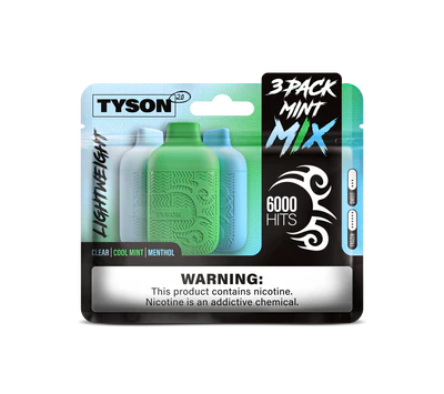 Tyson 2.0 VIP MIX (3 Pack) - 6,000 Hits (2,000 Hits por dispositivo)