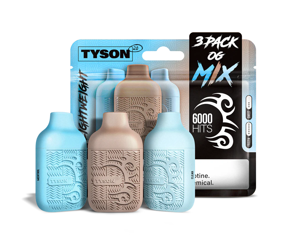 Tyson 2.0 VIP MIX (3 Pack) - 6,000 Hits (2,000 Hits por dispositivo)